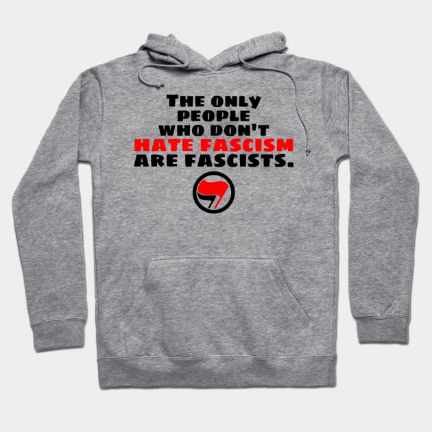 Hate Fascism Hoodie by MoxieSTL